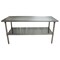 Bk Resources Work Table 16/304 Stainless Steel With Stainless Steel Shelf 72"Wx36"D CVT-7236 - alternate 7